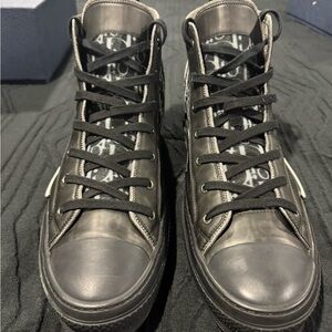 Dior Homme B23 Black High-Top Sneakers Size 14 / EU47
